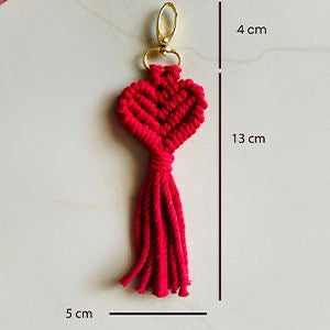 Heart Keychain cum bag charm