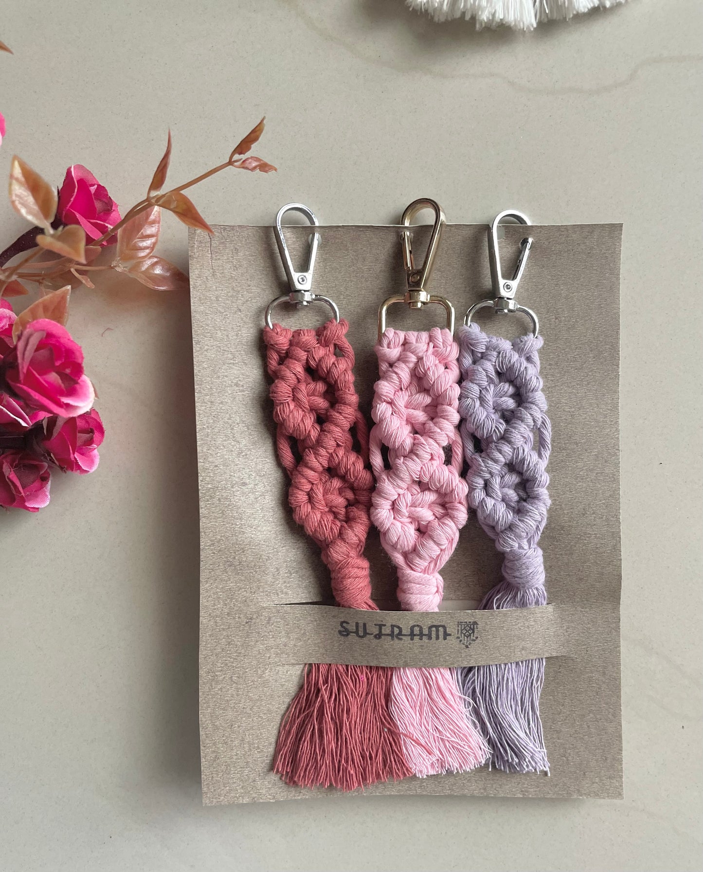 Diamond Tail Keychain (Set of 3)