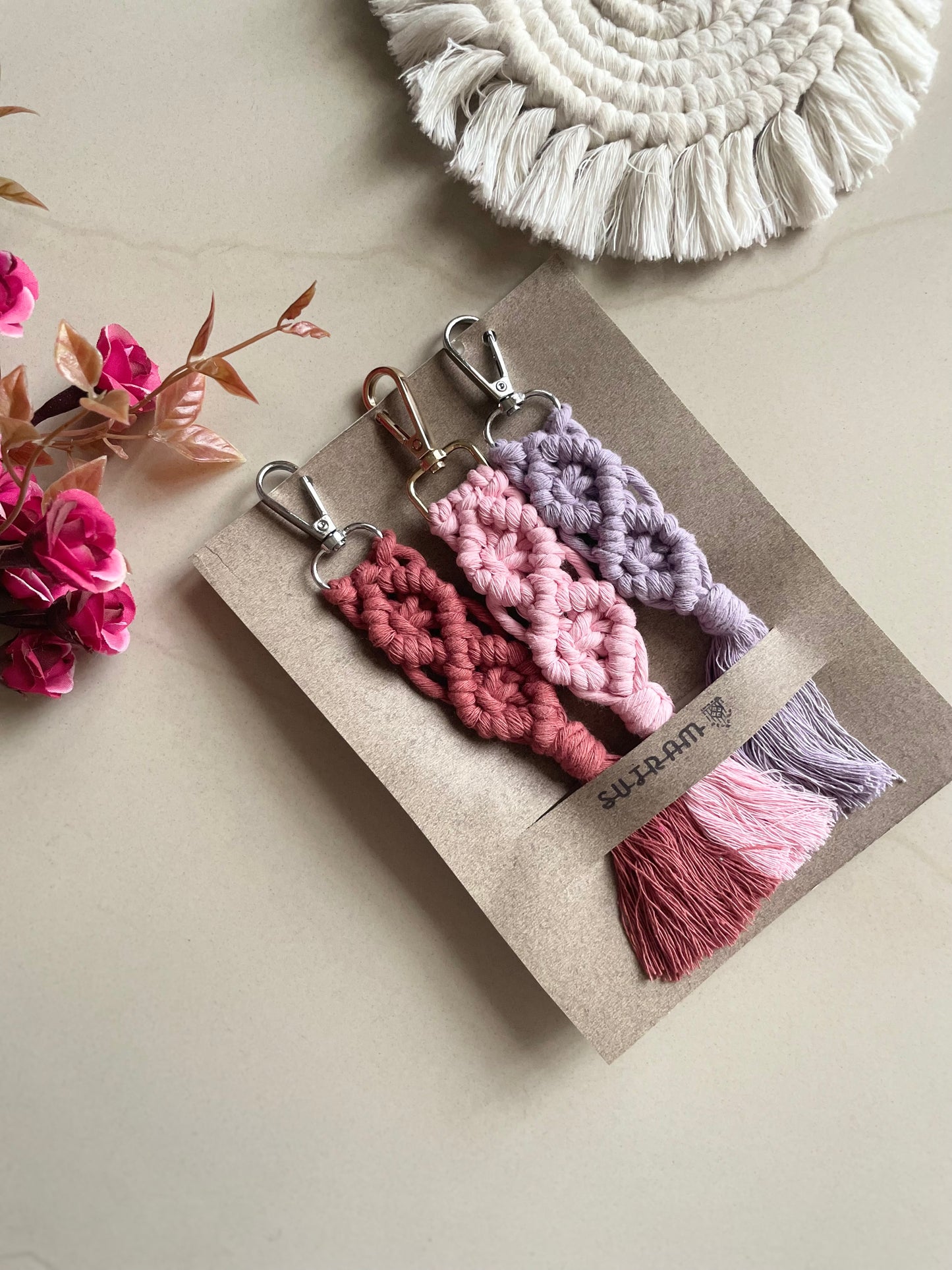Diamond Tail Keychain (Set of 3)