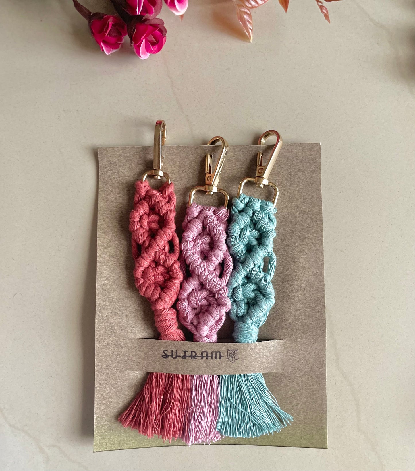 Diamond Tail Keychain (Set of 3)
