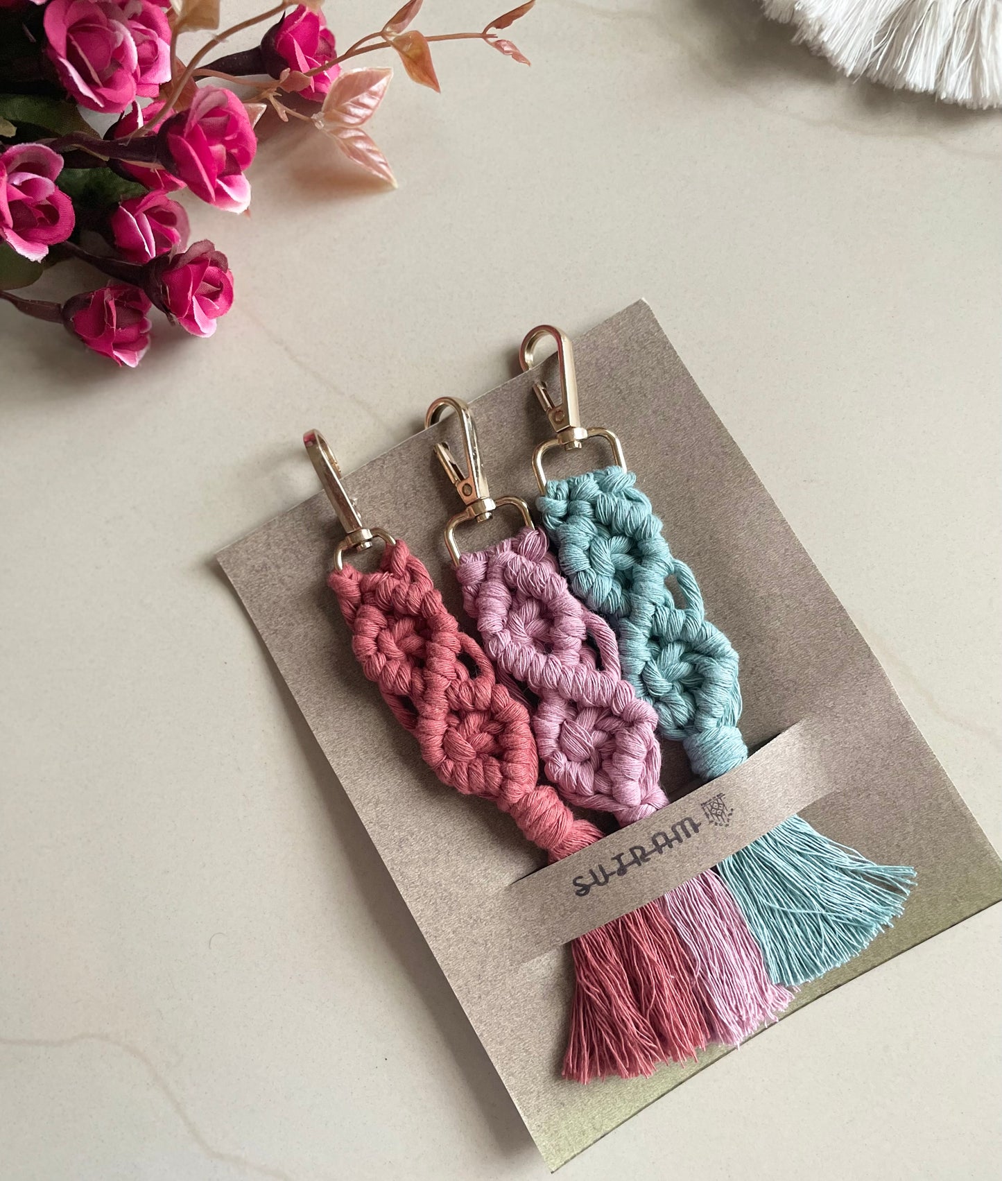 Diamond Tail Keychain (Set of 3)