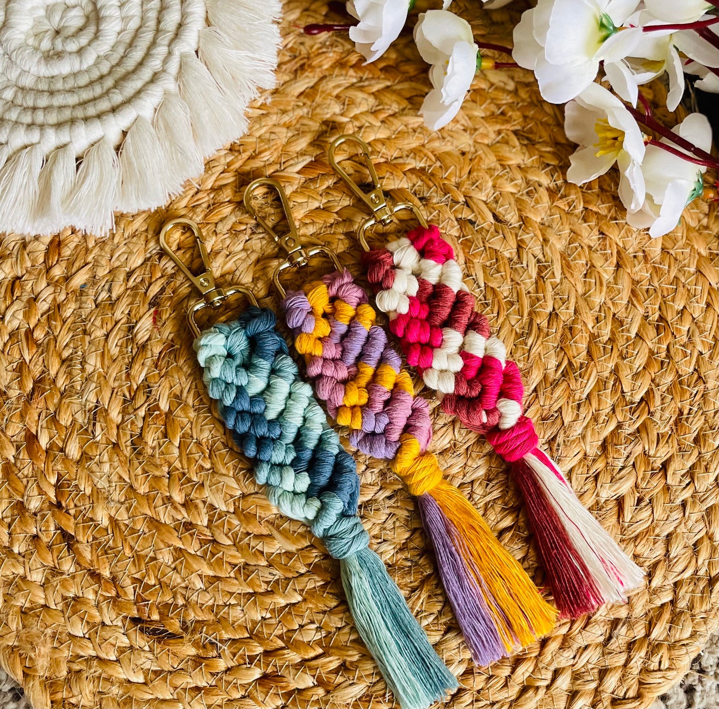 Tassel and Tail Keychains (Set of 3)