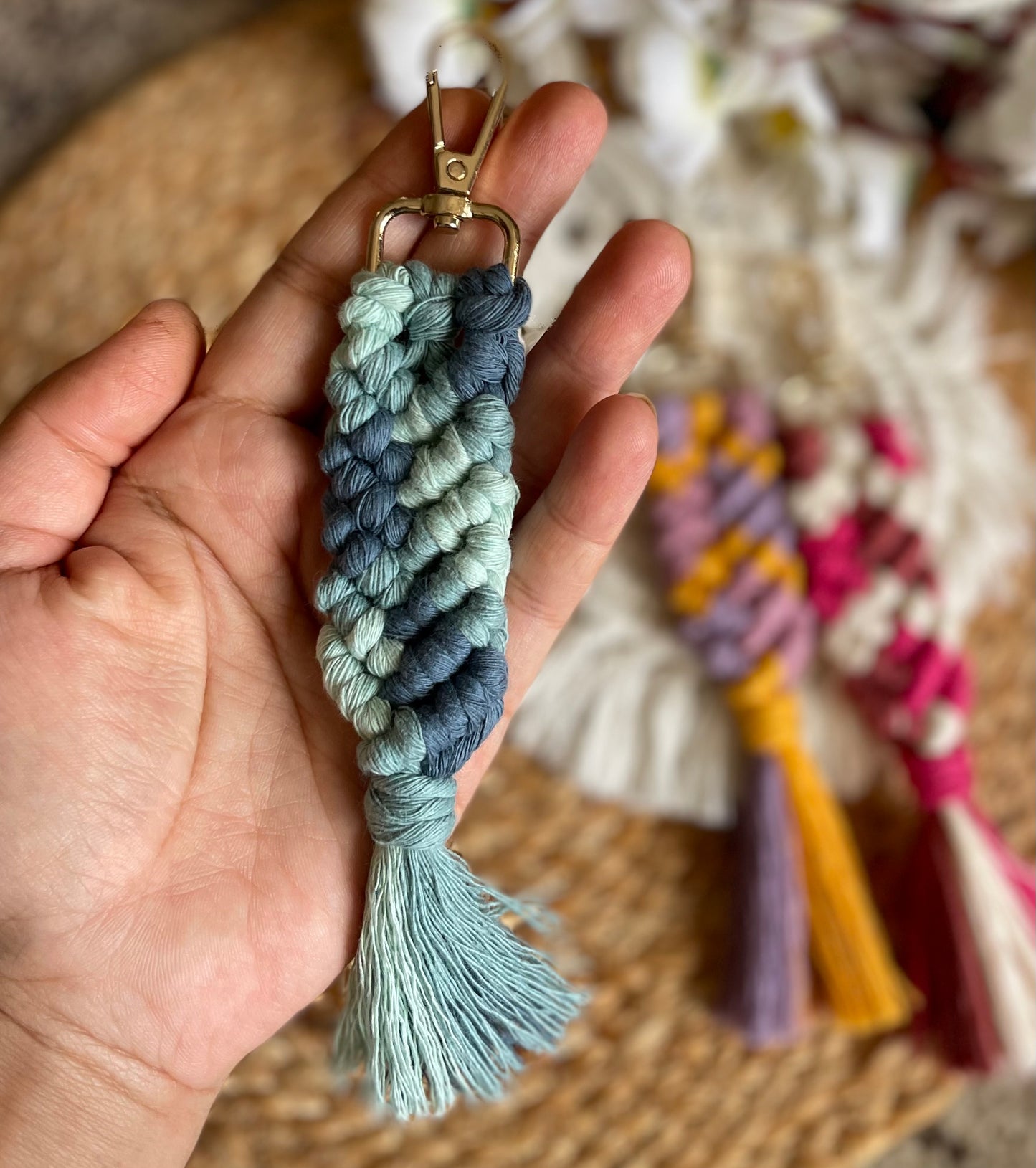 Tassel and Tail Keychains (Set of 3)