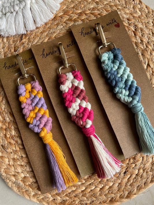 Tassel and Tail Keychains (Set of 3)
