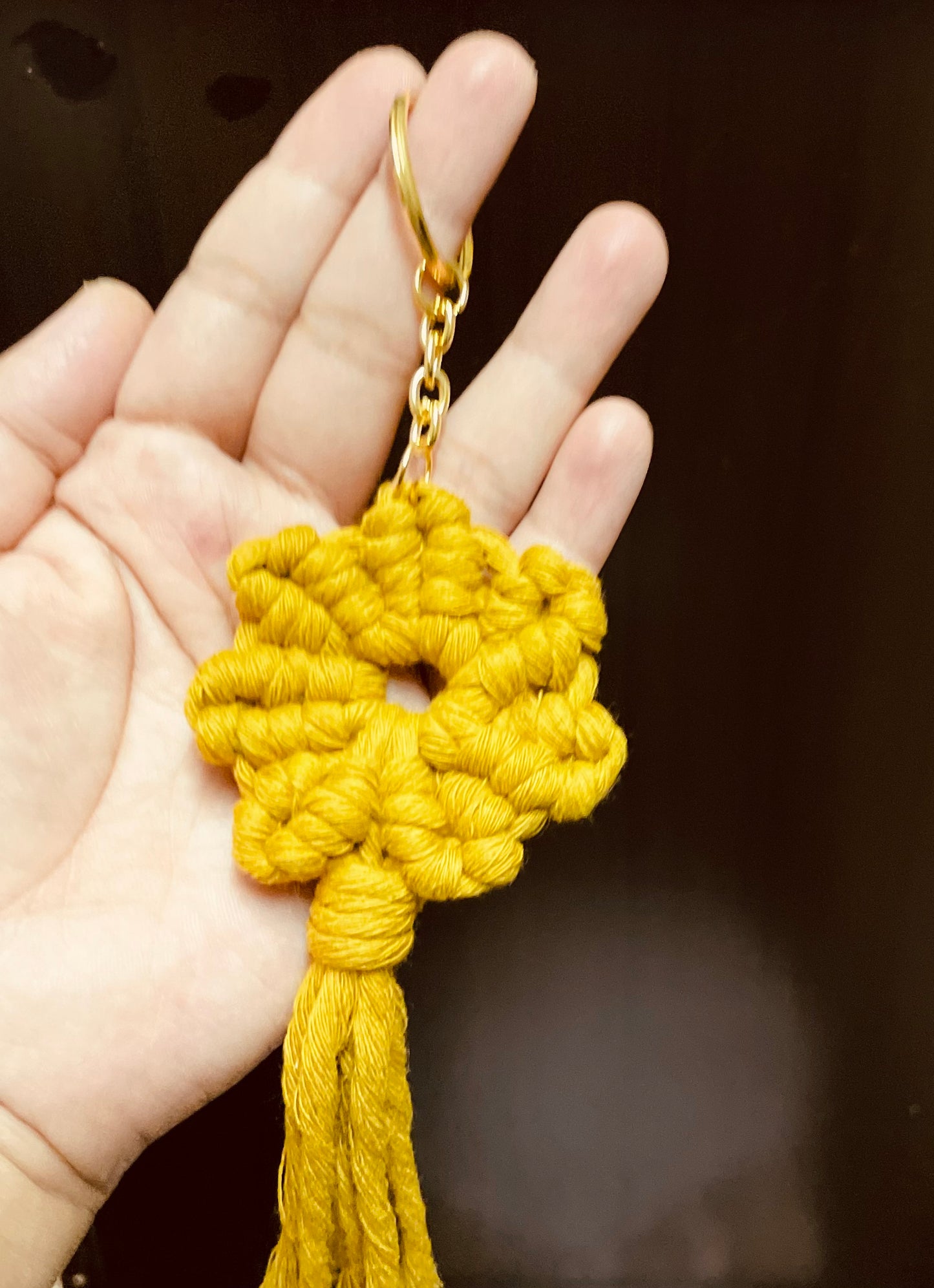 Flower Keychain (Set of 3) Pink, Yellow, Blue