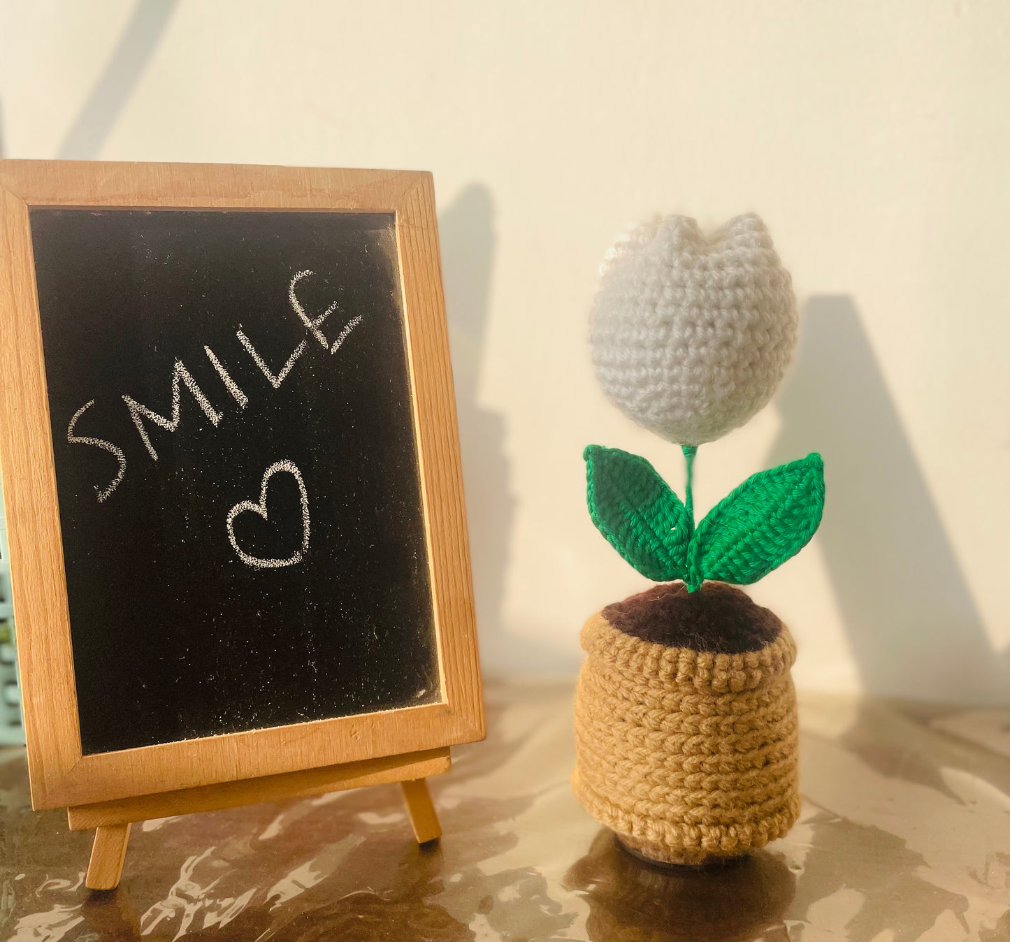Crochet Tulip flower Pot