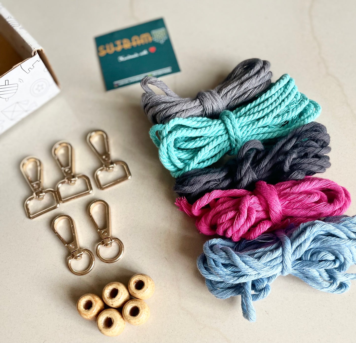 DIY Macrame Keychain Kit