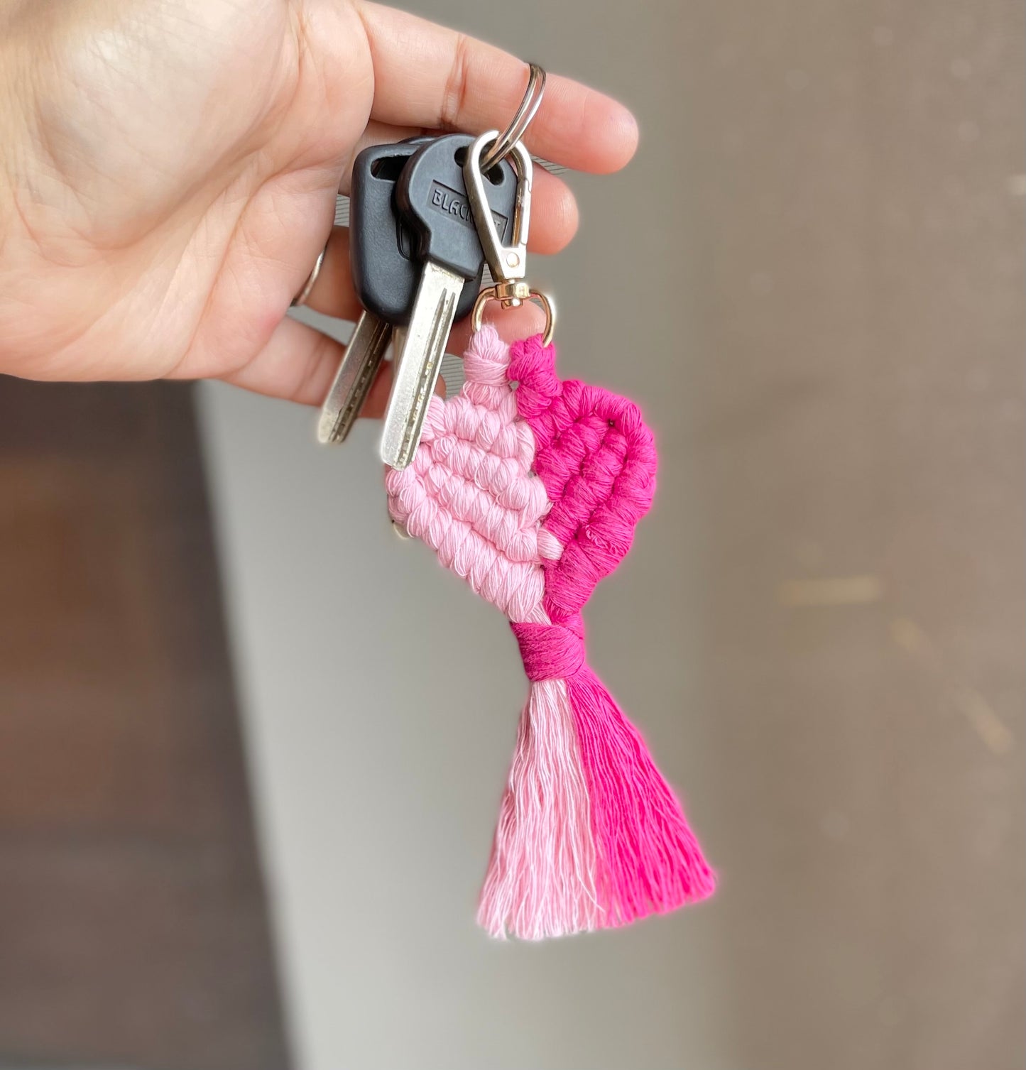 Heart Keychain - Double Shaded