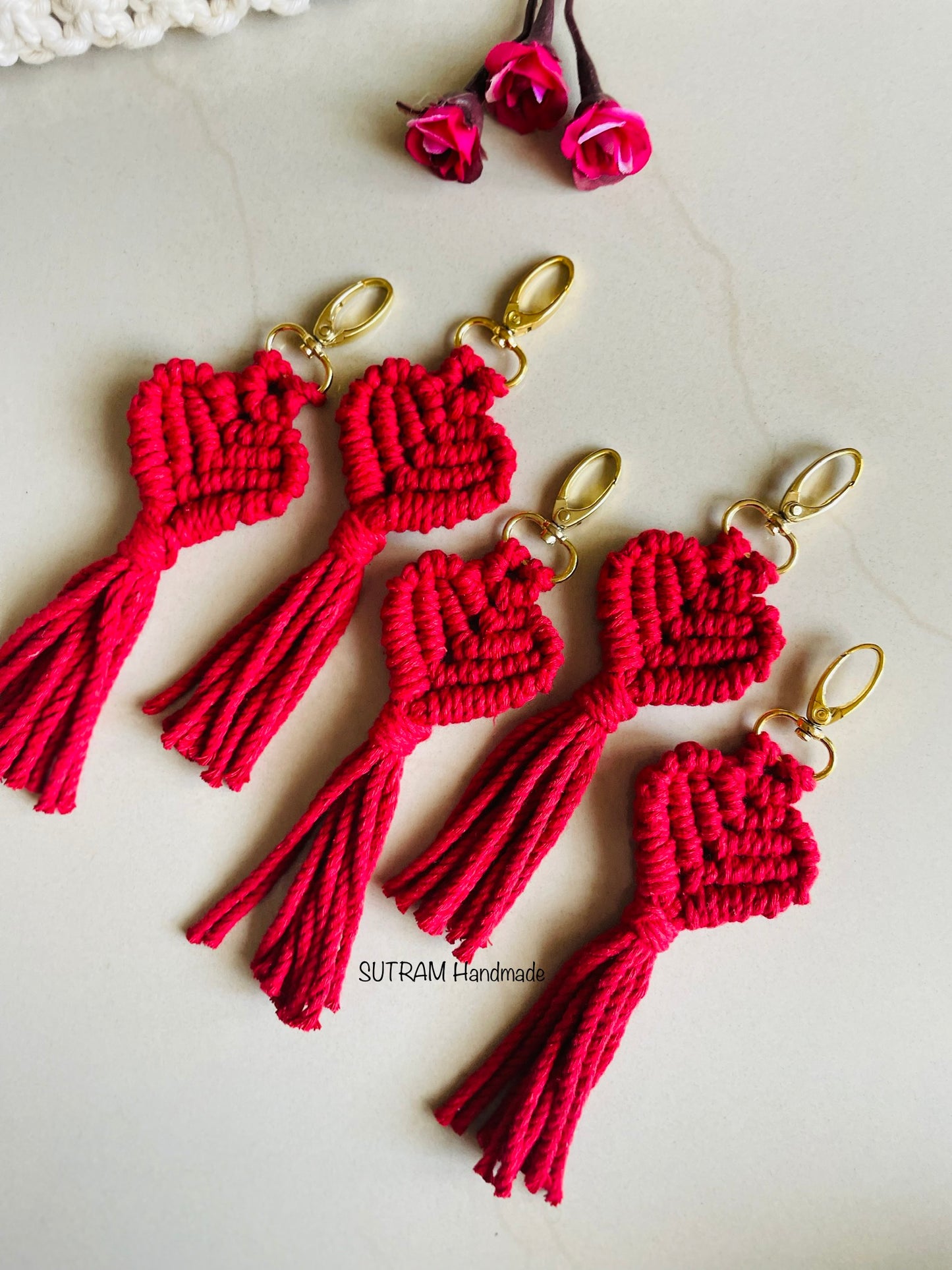 Heart Keychain cum bag charm