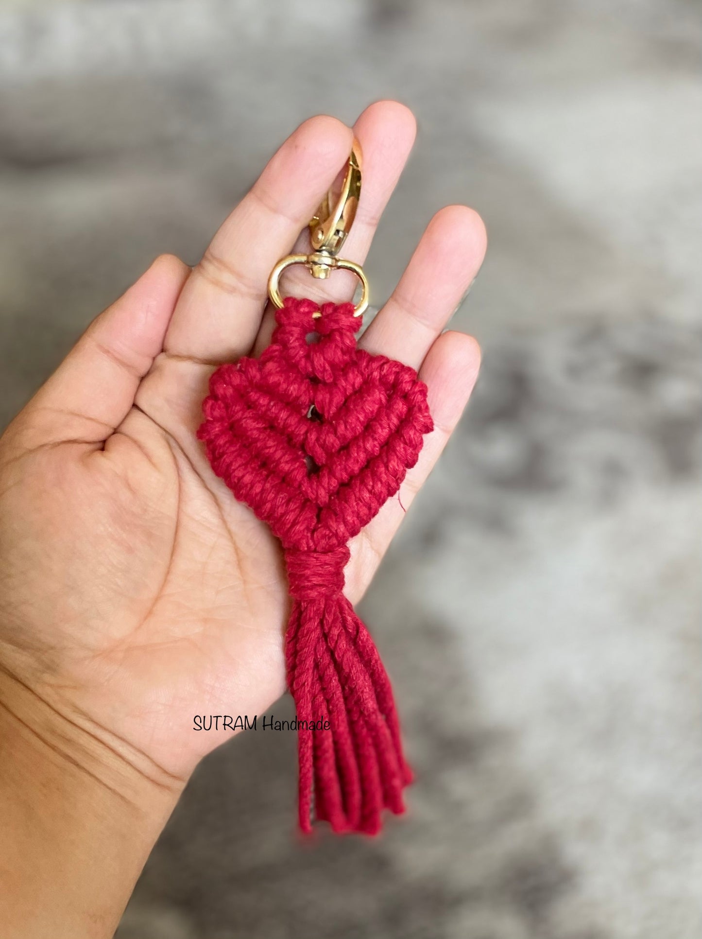Heart Keychain cum bag charm