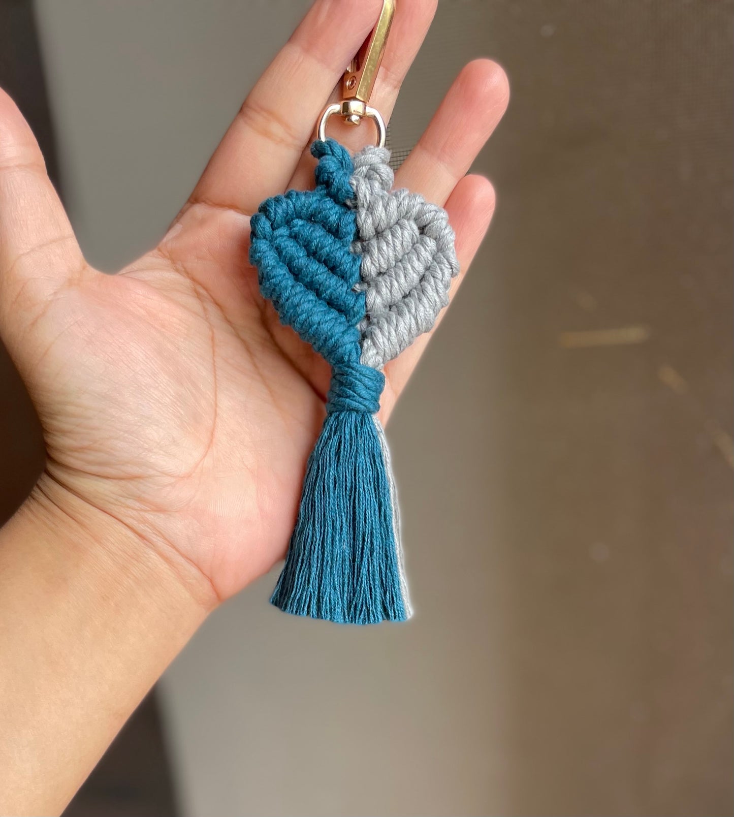 Heart Keychain - Double Shaded