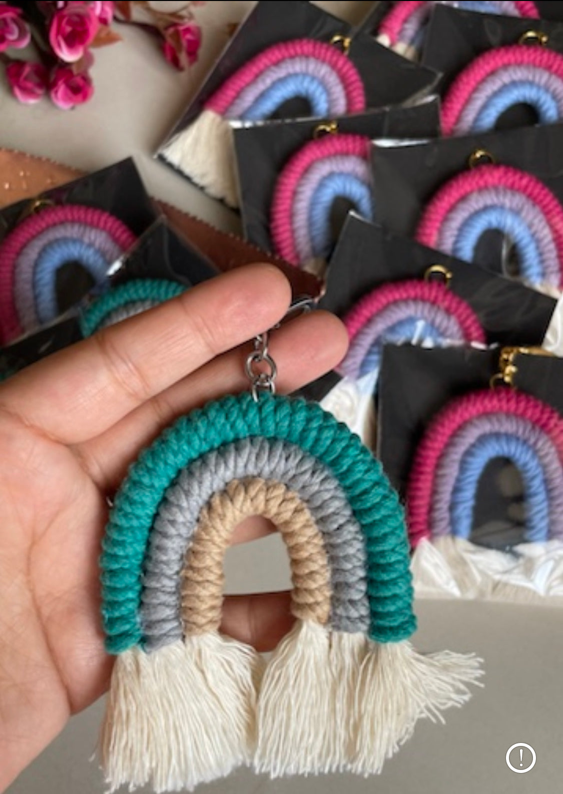 Rainbow Keychain, Green