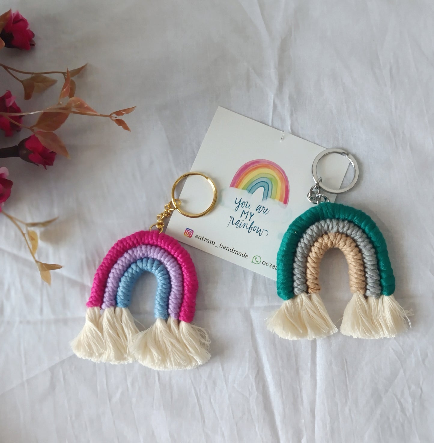 Rainbow Keychain, Green