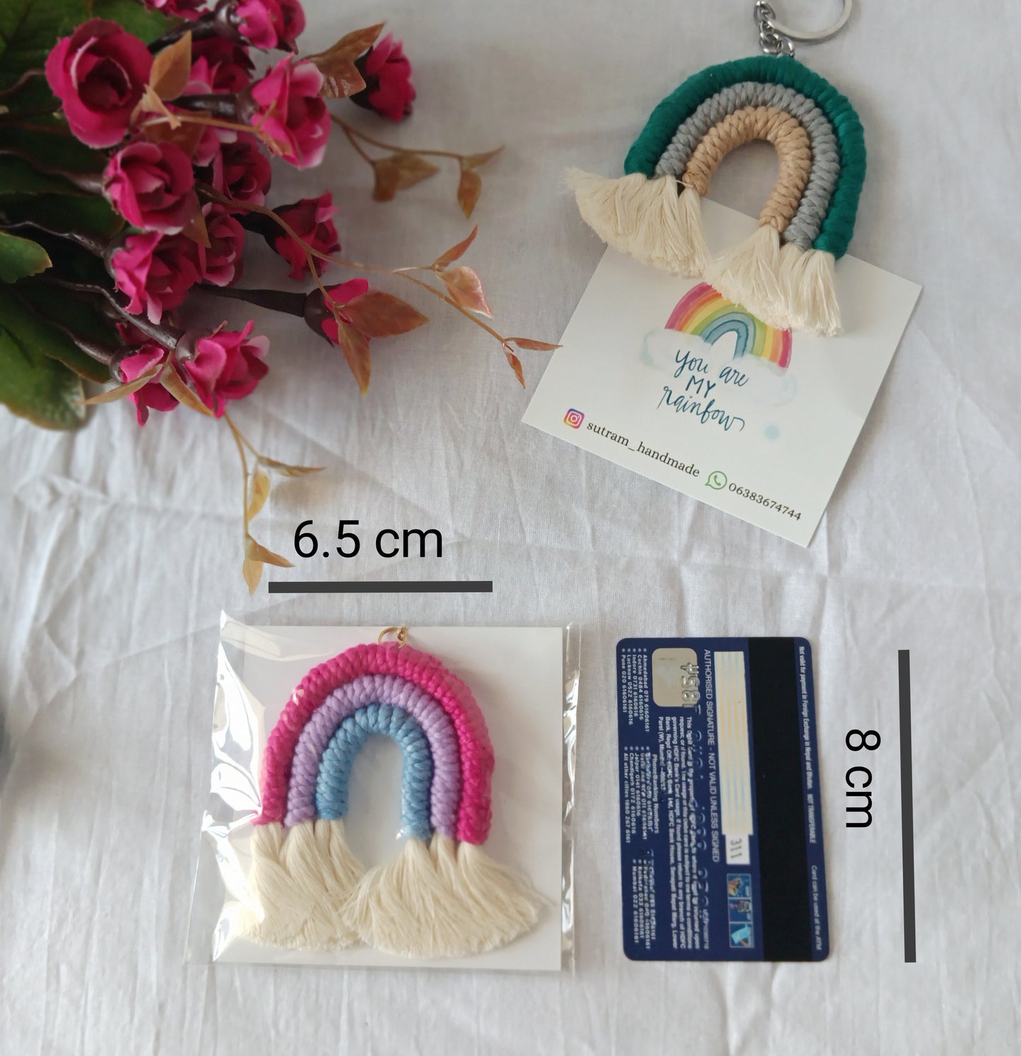 Rainbow Keychain, Green