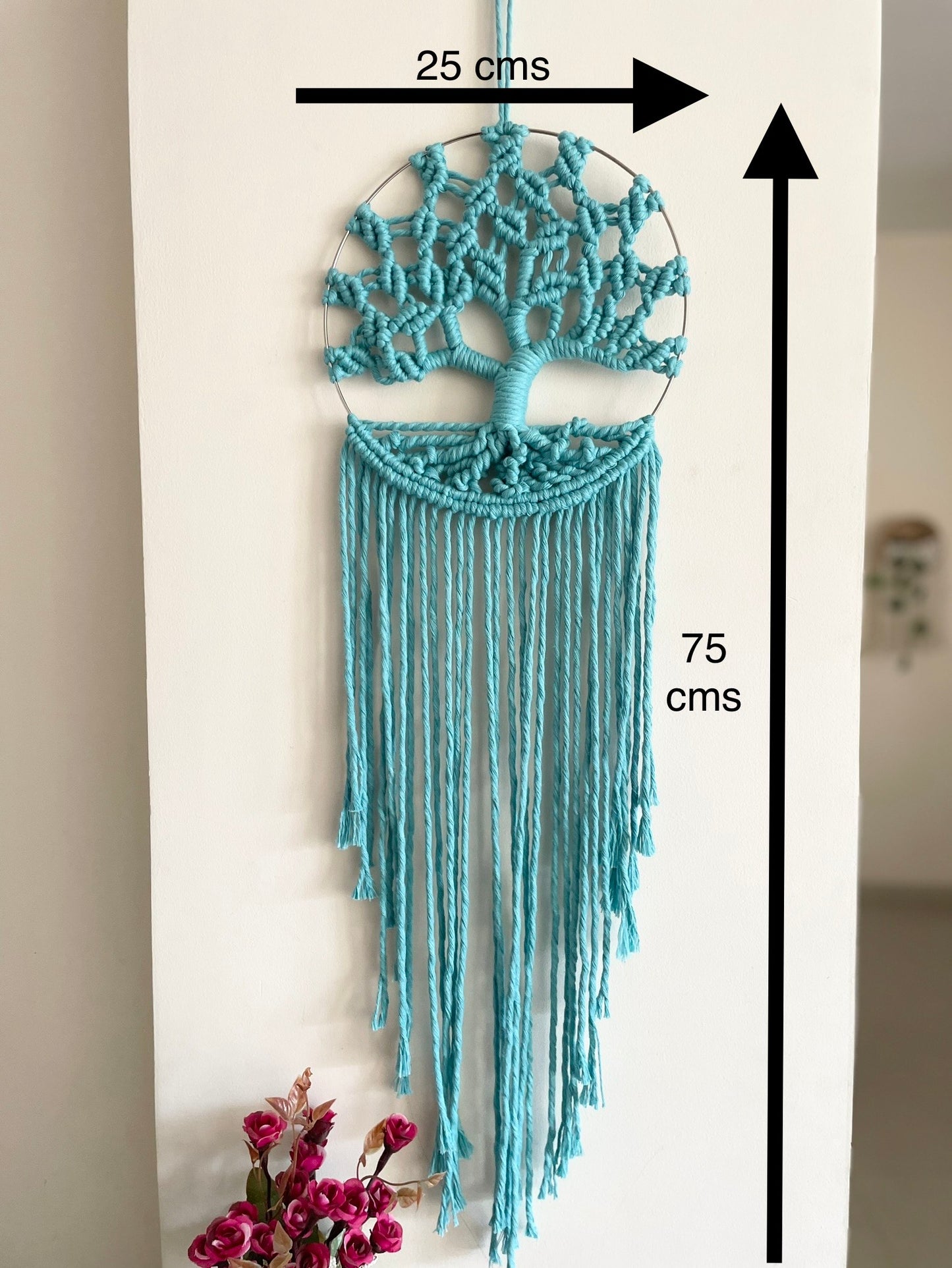 Tree of Life  (Kalpavriksha ), Teal Blue