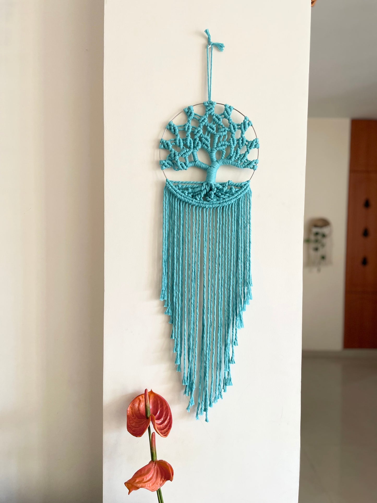 Tree of Life (Kalpavriksha ), Teal Blue