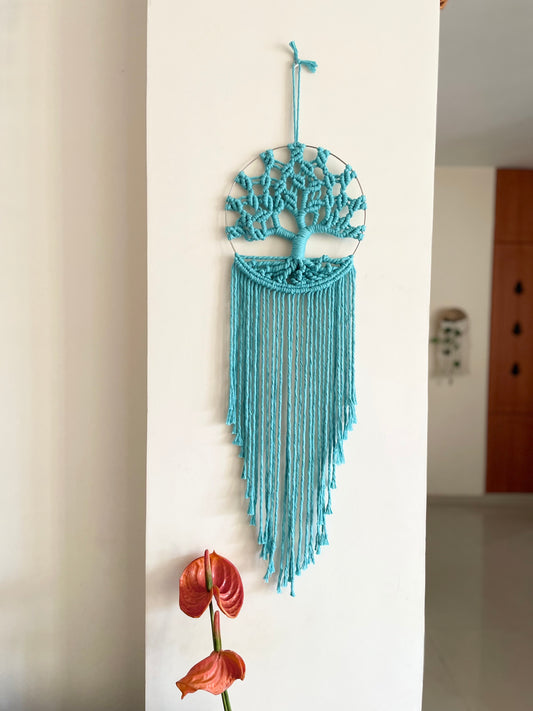 Tree of Life  (Kalpavriksha ), Teal Blue