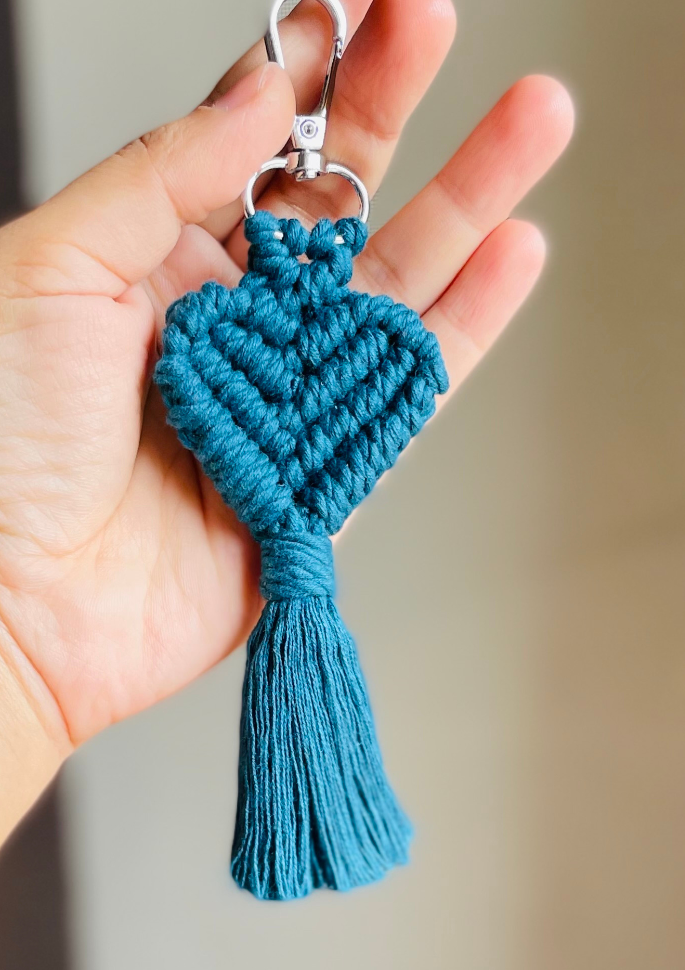 Heart Keychain cum bag charm