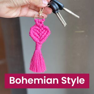 Heart Keychain cum bag charm