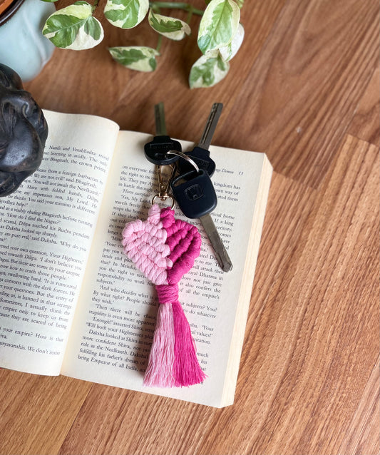 Heart Keychain - Double Shaded (set of 1)